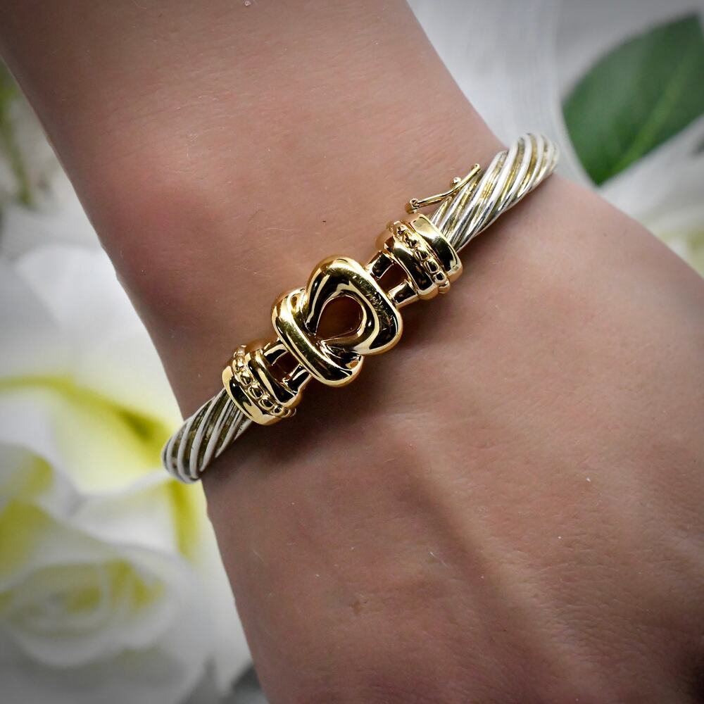 Alwand Vahan 14k Gold 925 Sterling Silver Cable Design Jewelry 33.4g